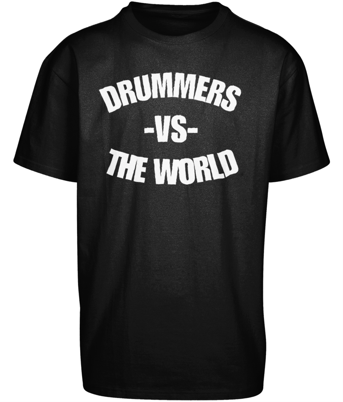 Heavy Oversize Tee Drummers v.s. The World zwart