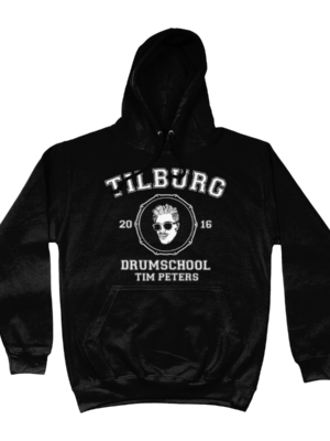 Hoodie - Drumschool Tim Peters zwart