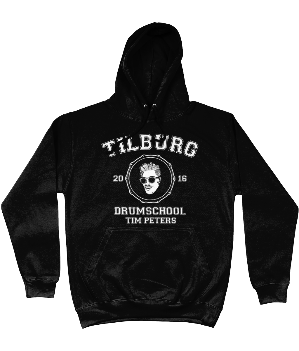 Hoodie - Drumschool Tim Peters zwart