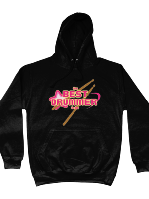 Hoodie - The Best Drummer zwart