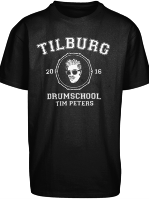 Heavy Oversize Tee Drumschool Tim Peters zwart