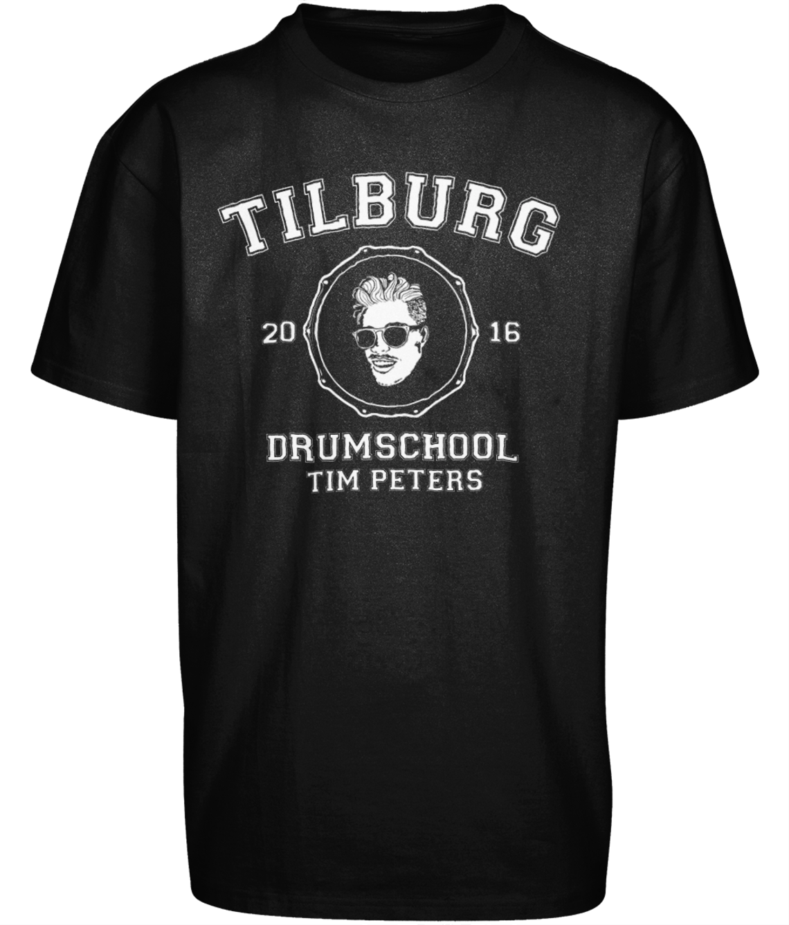 Heavy Oversize Tee Drumschool Tim Peters zwart